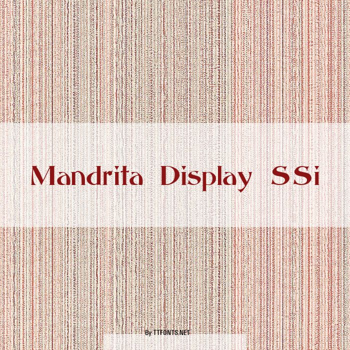 Mandrita Display SSi example